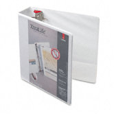Clearvue Xtralife Slant-D Presentation Binder, 1in Capacity, White