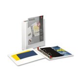Clearvue Xtralife Slant-D Presentation Binder, 1-1/2in Capacity, White