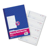 100 Forms Adams Business Forms Receipt Book, Three-Part Carbonless