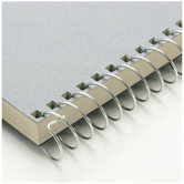 Carla Craft 12" 9mm Binding System Spiral Ring in Gray