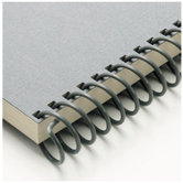 Carla Craft 12" 18mm Binding System Spiral Ring in Charcoal Gray