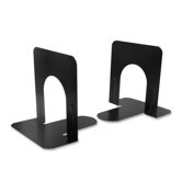 Bookends, Non-skid, 5", Steel, 2/PR, Black