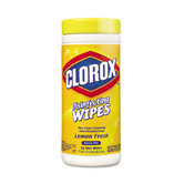 Lemon Scent Disinfecting Wet Wipes, Cloth, 35/Canister
