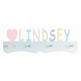 Personalized Peg Rack- Pastel