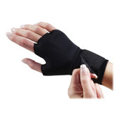 Support Glove, w/ Wrist Strap, Medium, Black