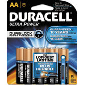 Duracell Ultra Power Durablock Batteries, AA, 8/Pack