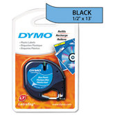 Letratag Plastic Label Tape Cassette, 0.5" x 13'