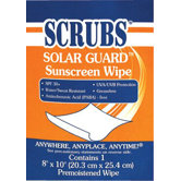 Solar Guard Sunscreen Towels - scrubs sunscreen towel 1/packet