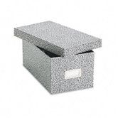 Oxford Reinforced Board Card File with Lift-Off Lid Holds 1200 4 x 6 Cards