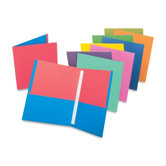 Twin Pocket Portfolio,w/Fasteners,11"x8-1/2",50/DS,Asst.