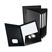 8-Pocket Organizer,200 Sh./Cap.,11-4/5"x9-1/2",Black