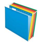 Reinforced Hanging File Folders, Letter, Brites, 25/Box