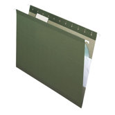 Reinforced Hanging File Folders, 1/5 Tab, Kraft, Legal, 25/Box