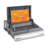 Galaxy 500 Manual Comb Binding Machine, 500-Sheet, 20-7/8 x 17-3/4 x 6-1/2, Gray