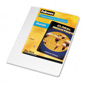 Transparent PVC Binding System Covers, 8 1/4 x 11 3/4, Clear, 25 per Pack