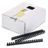 Plastic Comb Bindings, 150 Sheet Capacity, 100 Combs/Pack