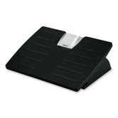 Adjustable Foot Rest, Tilt, 17-1/2"x13/18"x4-3/8", Black/Silver