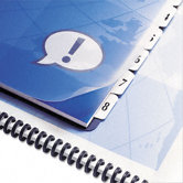 Customizable Index Tabs for Binding Systems, Eight-Tab, Letter, White, Eight/Set