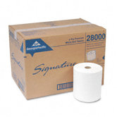 Signature Two-Ply Unperforated Paper Towel Rolls, 12/Carton