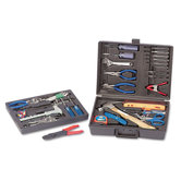 110-Piece Home/Office Tool Kit, Drop Forged Steel Tools, Black Plastic Case