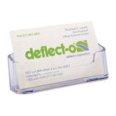 Desktop Business Card Holder,3-3/4"x1-7/8"x1-1/2",2/PK,CL