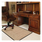 Medium Pile Carpet Straight Edge Chair Mat