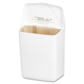 Health Gards Convertible Sanitary Napkin Receptacle in White