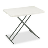 Indestruc-Tables Too Personal Folding Table, 30w x 20d, Platinum