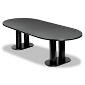 Oval Racetrack Conference Table Top, 120" Wide, Graphite