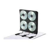 Gapless Media Binder,for DVD/CDs, 34 Pages, Holds 272, White