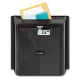 Locking Wall Pocket, 11"x4-1/4"x14", Smoke Gray