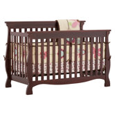 Carrara Fixed Side Convertible Crib in Cherry