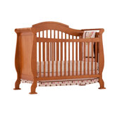 Valentia Fixed Side Convertible Crib in Oak
