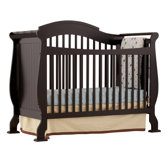 Valentia Fixed Side Convertible Crib in Black