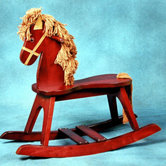 PlayTyme Child's Rocking Horse in Cherry