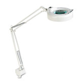 Clamp-On Fluorescent Swing Arm Magnifier Lamp