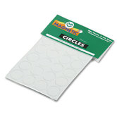 Magnetic Board Circles, 3/4" Diameter, White, 20 per Pack