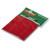 Magnetic Write-On/Wipe-Off Pre-Cut Strips, 2 x 7/8, Red, 25 per Pack