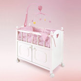Doll Crib with Cabinet