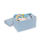 Double Folding Storage Seat in Polka Dot