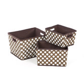 Nesting Trapezoid Three Basket Set