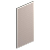 Parallel Panel, 66"Wx36"D, Gray