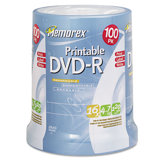 Inkjet Printable Dvd - R Discs, 100/Pack