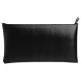 Leatherette Zippered Wallet Leather-Like Vinyl