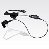 CLP Series One-Wire Surveillance Earpiece with in-line Clip PTT Mic