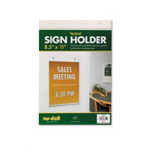 Vertical Wall Sign Holder, Acrylic, 8-1/2 x 11