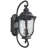 Frances Large Exterior Wall Mount Lantern in Oiled Bronze