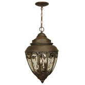 Olivier Outdoor  Large Pendant in Oiled Bronze