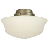 Economy One Light School House Ceiling Fan Light Kit
