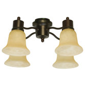 Four Light Branched Ceiling Fan Light Kit